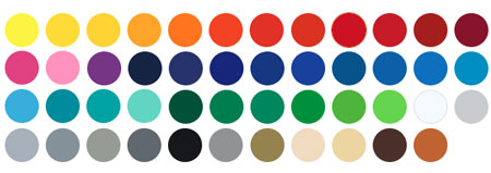 avery 500 colour swatch