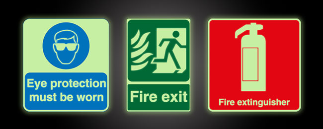 glow in the dark signage