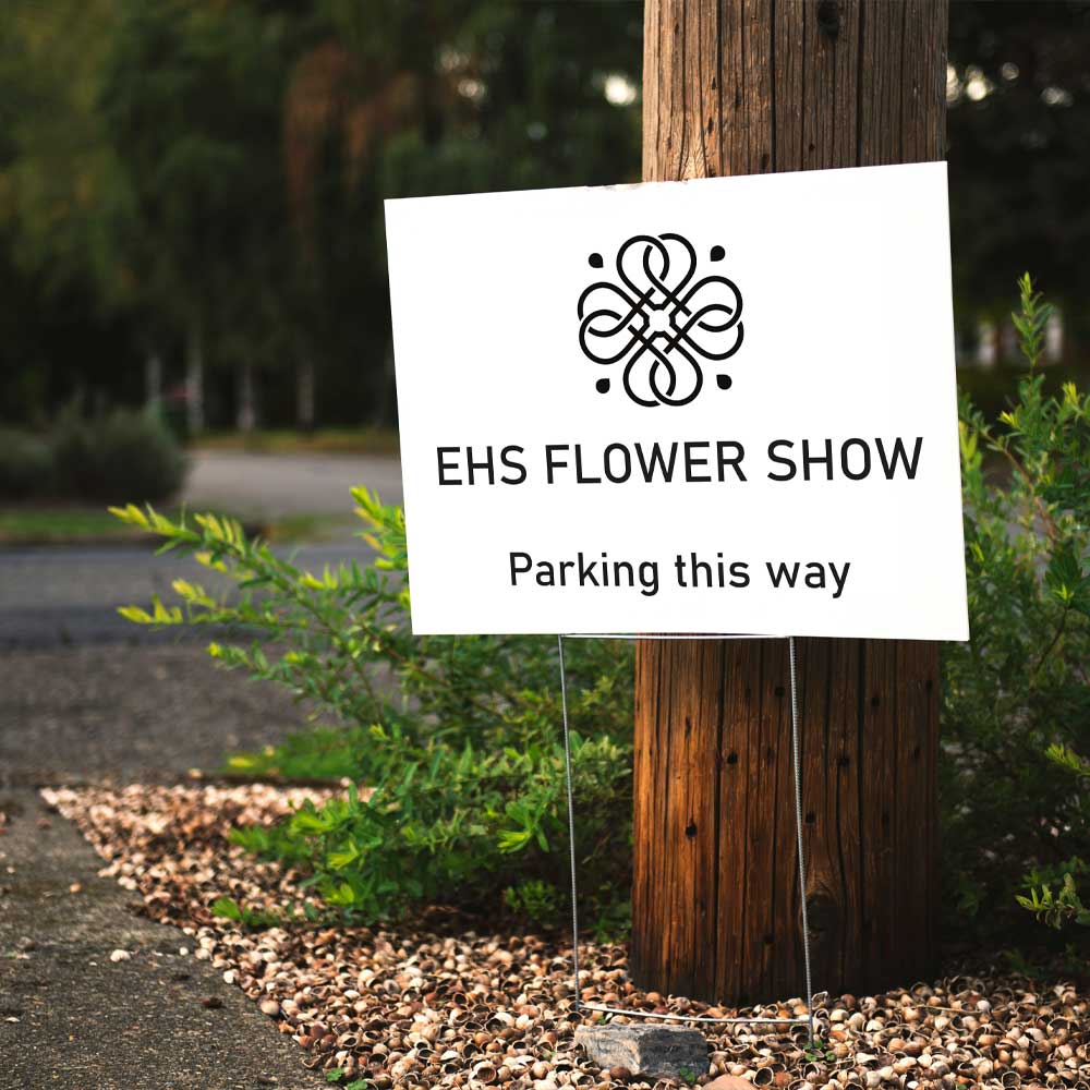 black vinyl for event sign