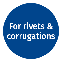 for rivets and corrugations