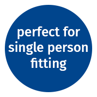 perfect for single person fitting