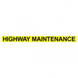 Highway Maintenance Text Small 70mm in black vinyl