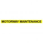 Motorway Maintenance Text 70mm in black vinyl