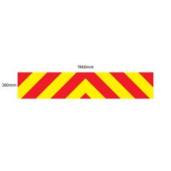 Chevron Board in 3M DG Chevron Board & 3M Saturn Fluo Yellow - 1960 x 380mm