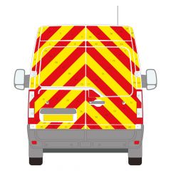 Renault Master Series MK4 05-2019 - Current Medium Roof Barn Door Full Rear