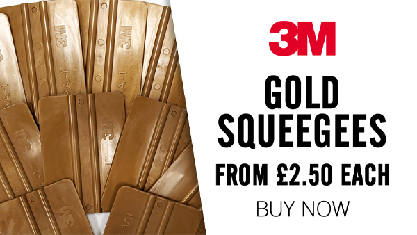 3M gold squeegees from £2.50 each