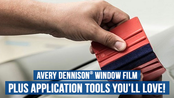 Avery window tint, plus some application tools you'll love