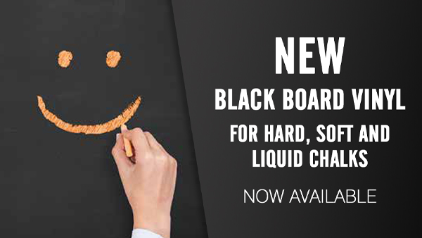 New product - black board vinyl from only £7.20 per metre