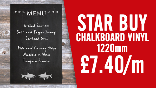 Star Buy - special offer on chalkboard vinyl