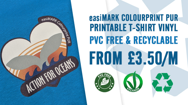 Recyclable printable t-shirt vinyl - Colourprint PUR