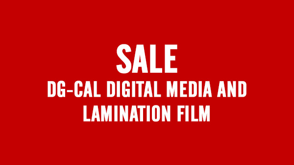 SALE - DG-Cal digital media and lamination film