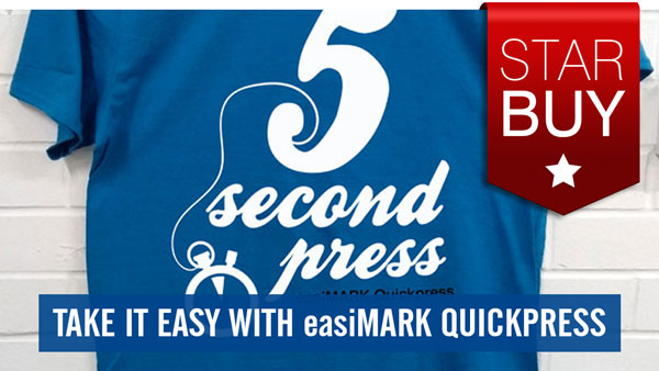 Save today on easiMARK Quickpress - press in just 5 seconds