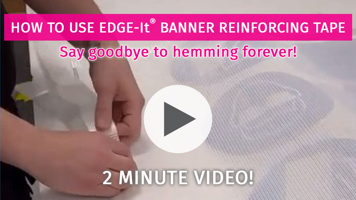 Video - how to use Edge-It banner tape