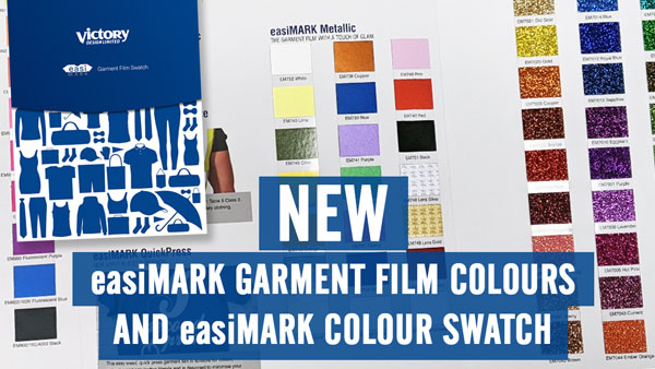 New garment film colours and brand new easiMARK swatch now available