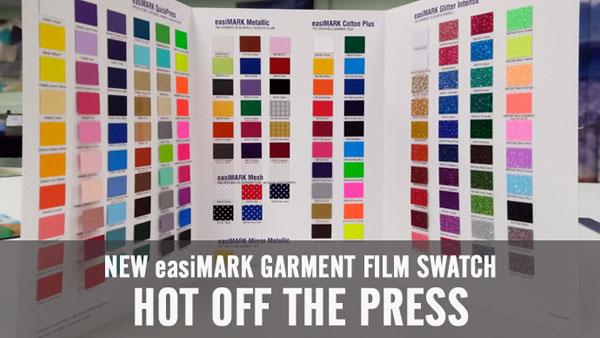 New easiMARK garment film swatch