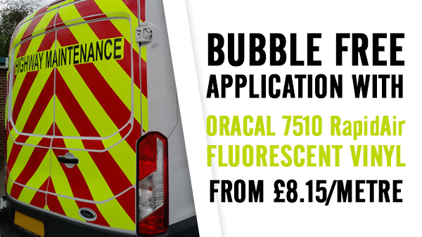 Bubble free application with ORACAL RapidAir fluorescent vinyl
