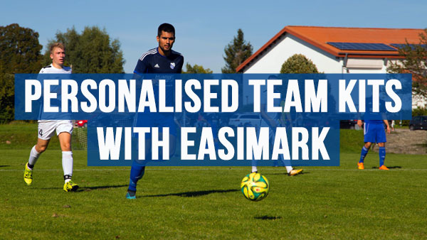 Personalise teamwear with the easiMARK range