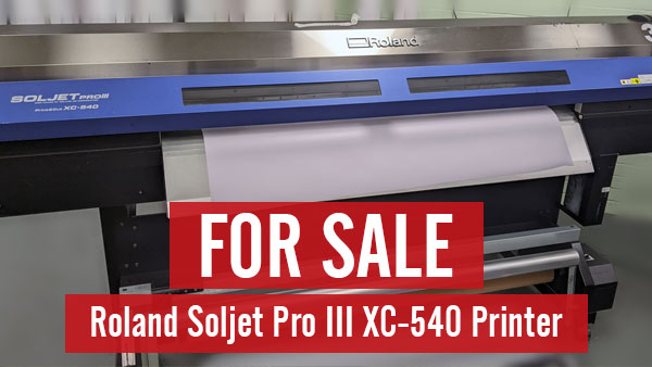 Large format Roland printer for sale