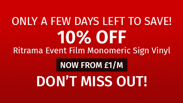 5 year monomeric sign vinyl from £1 per metre