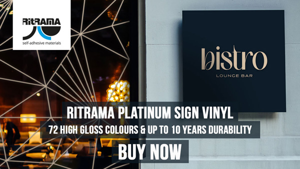 Brand new long term sign vinyl from Ritrama - 72 colours in stock now!