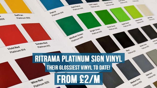 Super glossy sign vinyl from Ritrama