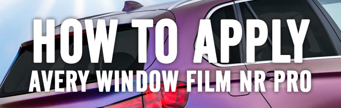 how to apply avery window film