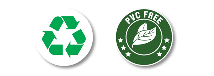 pvc free and recyclable