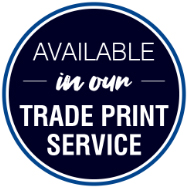 available as part of our trade print service