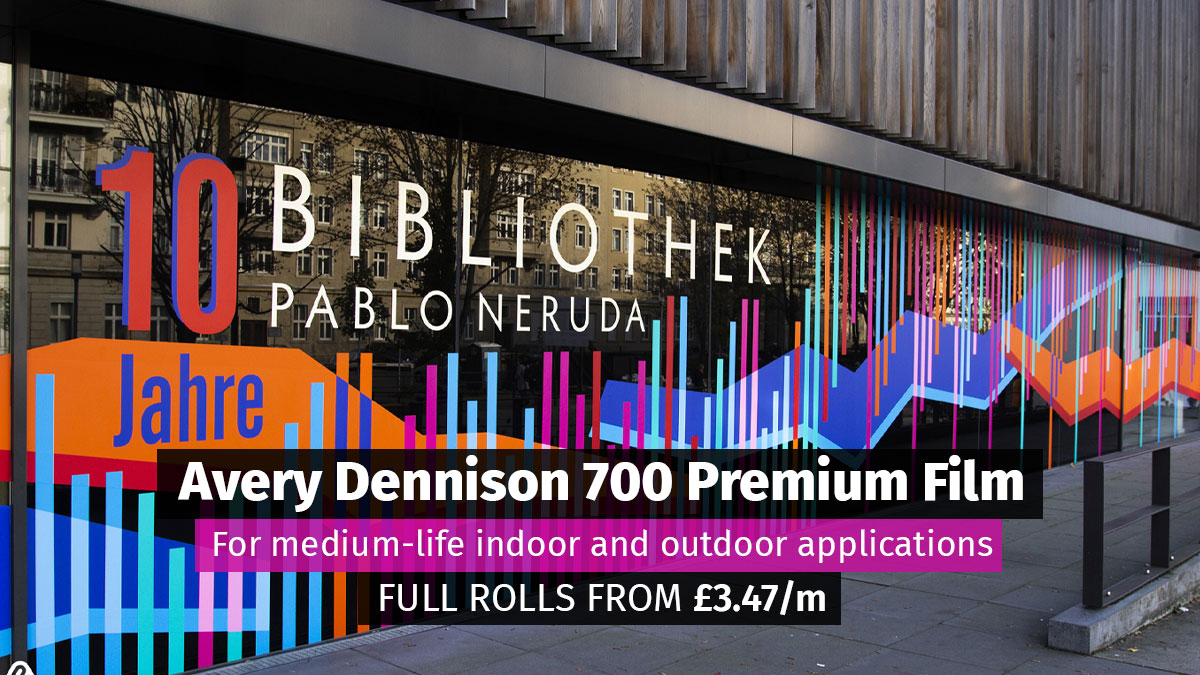Avery 700 vinyl - full rolls from £3.47/m