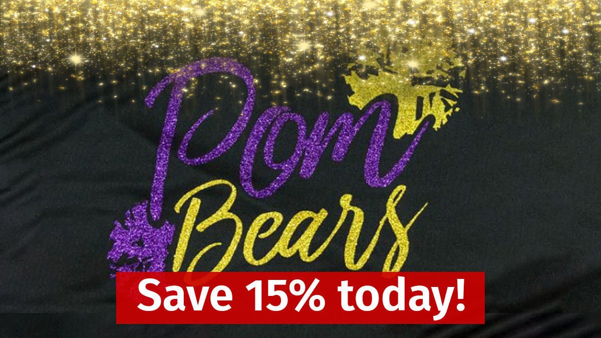 15% OFF super glittery heat transfer film