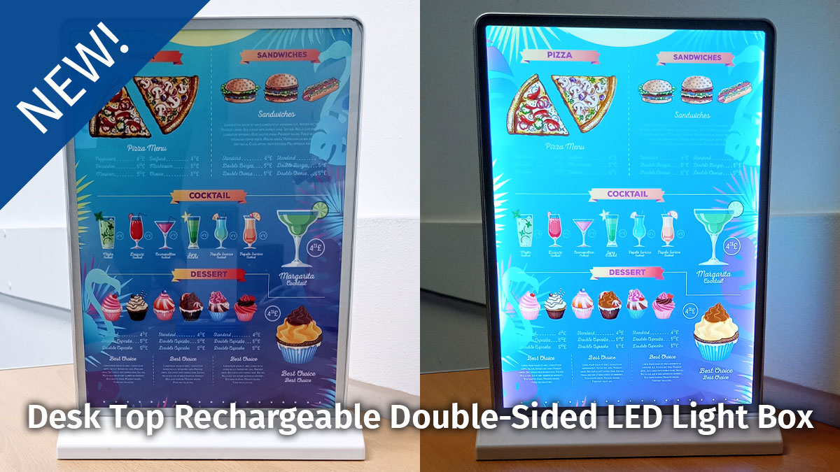Product launch - desk top LED light box