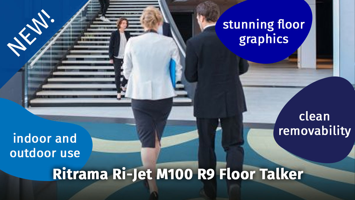Indoor and outdoor printed floor graphics